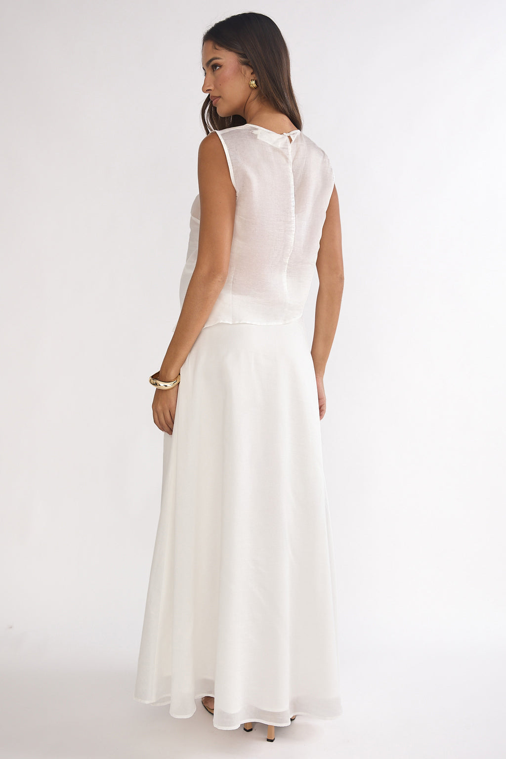 Lemora Maxi Skirt White by Selfie Leslie
