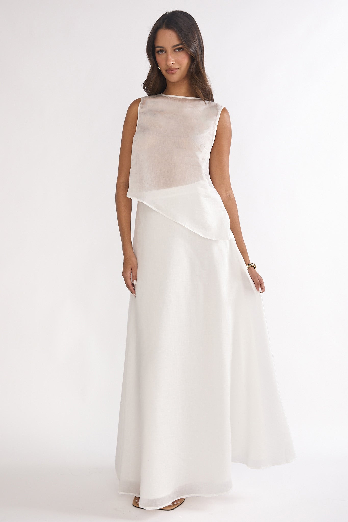 Lemora Maxi Skirt White by Selfie Leslie