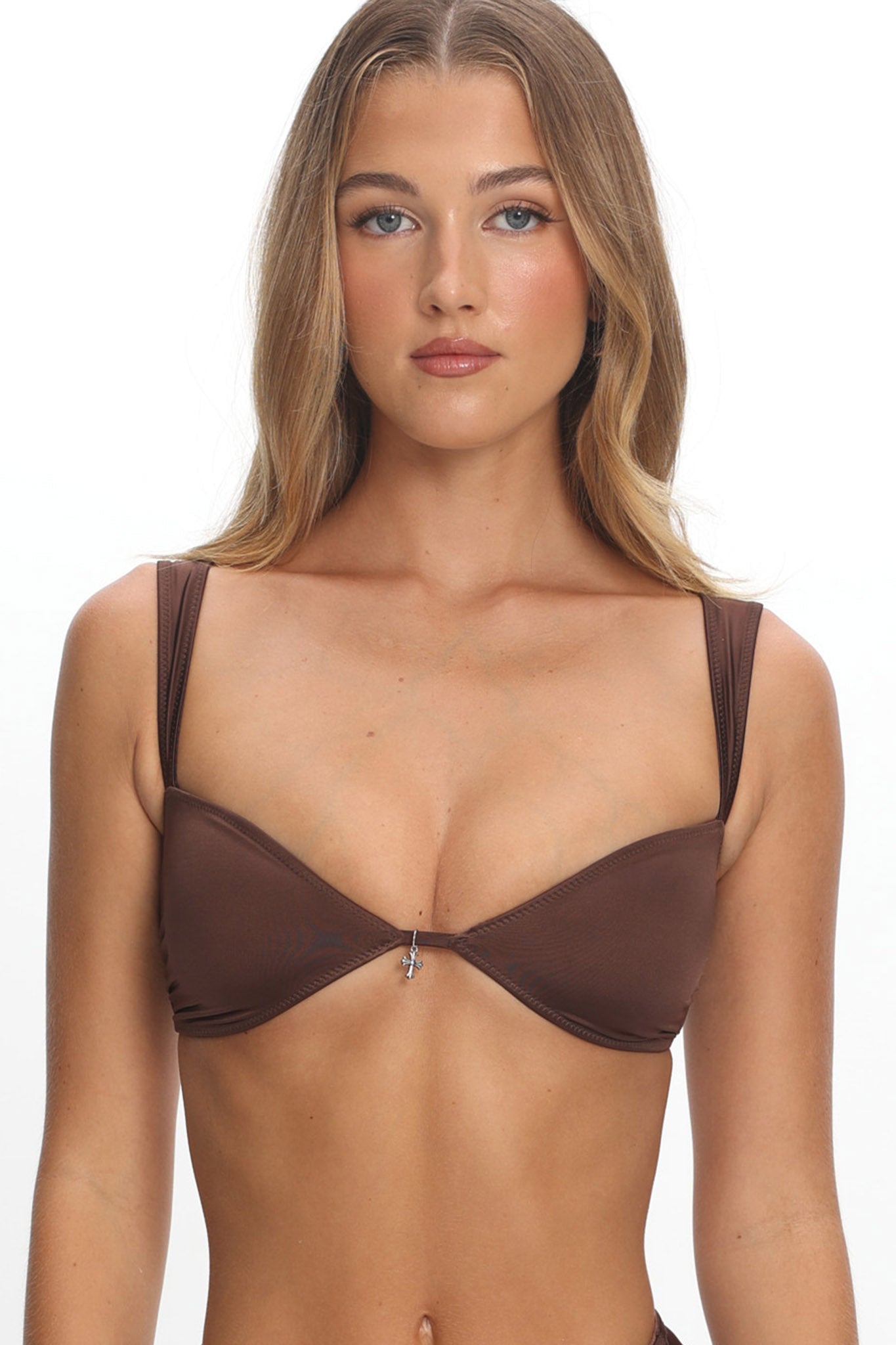 LIONESS Lila Top Chocolate by Selfie Leslie