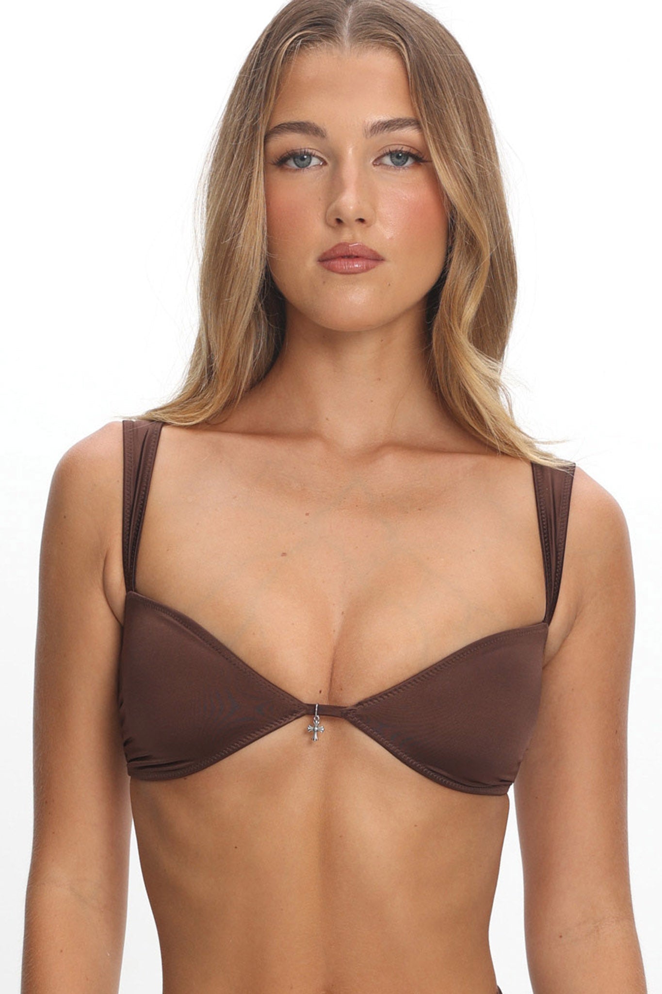 LIONESS Lila Top Chocolate by Selfie Leslie