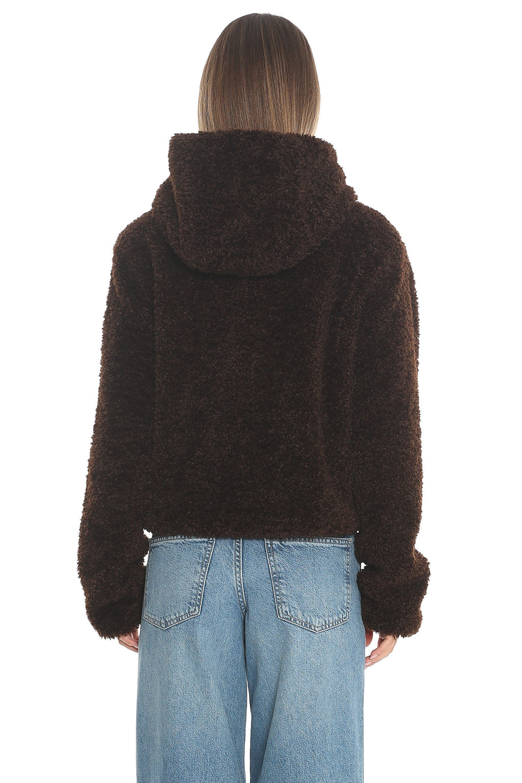 Elaris Hooded Toggle Jacket Brown by Selfie Leslie