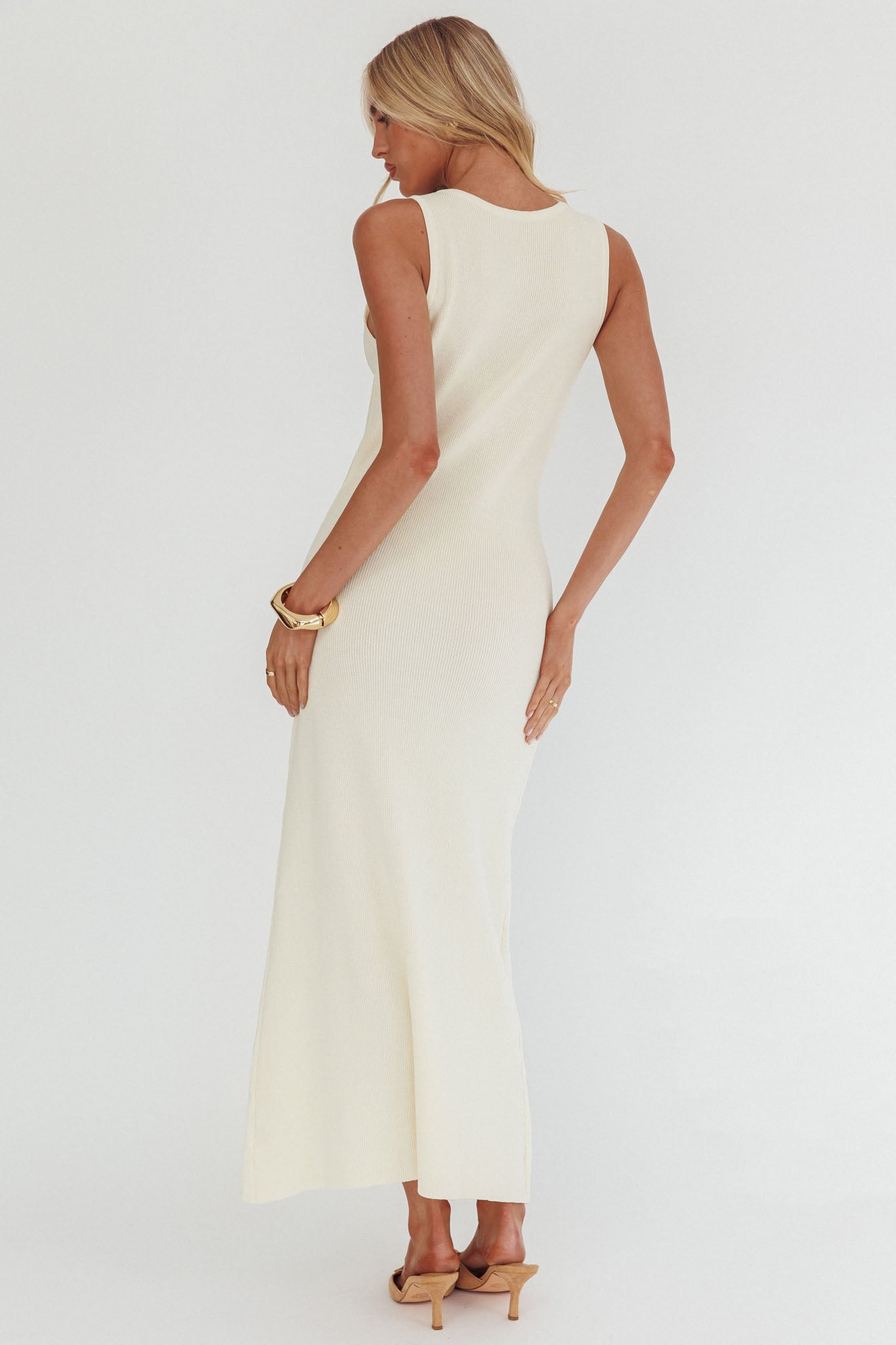 slim fit dress slacks Kelani Gold Button Knit Maxi Dress Cream– Selfie Leslie