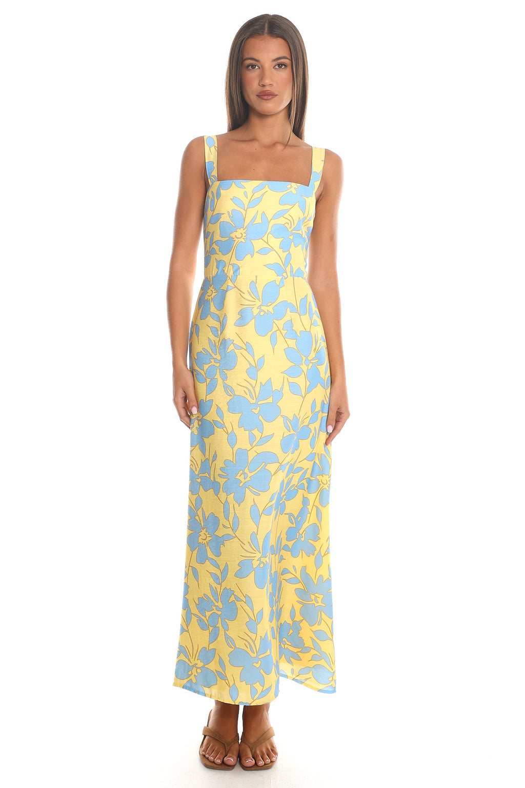 Cataline Smocked Maxi Dress Yellow