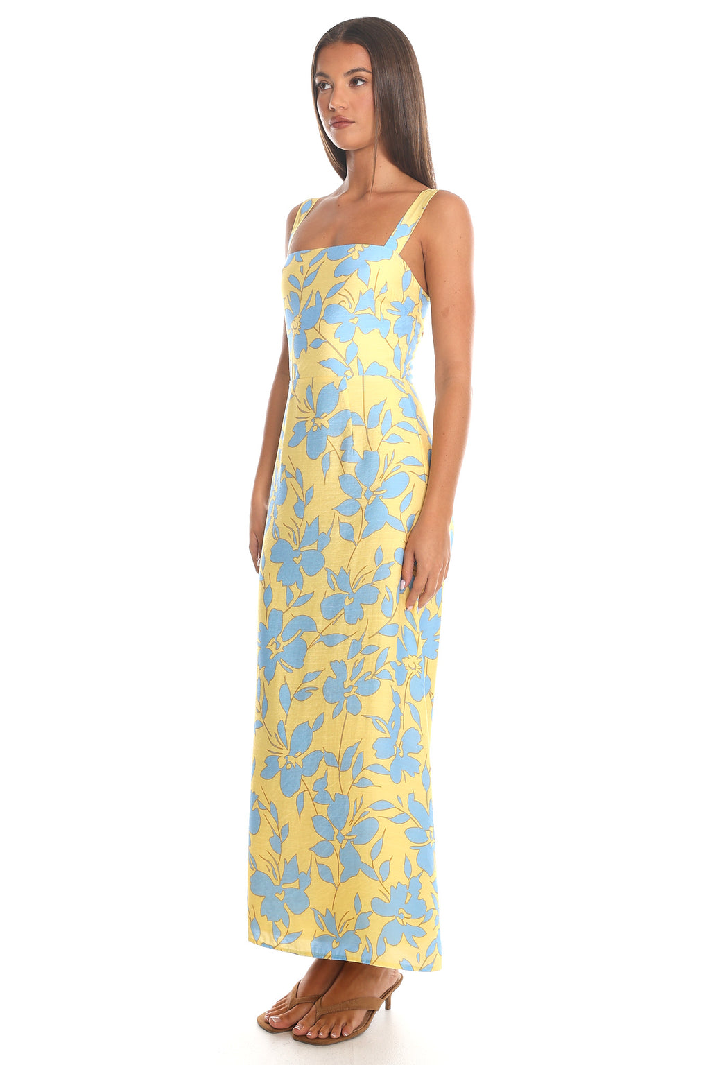Cataline Smocked Maxi Dress Yellow