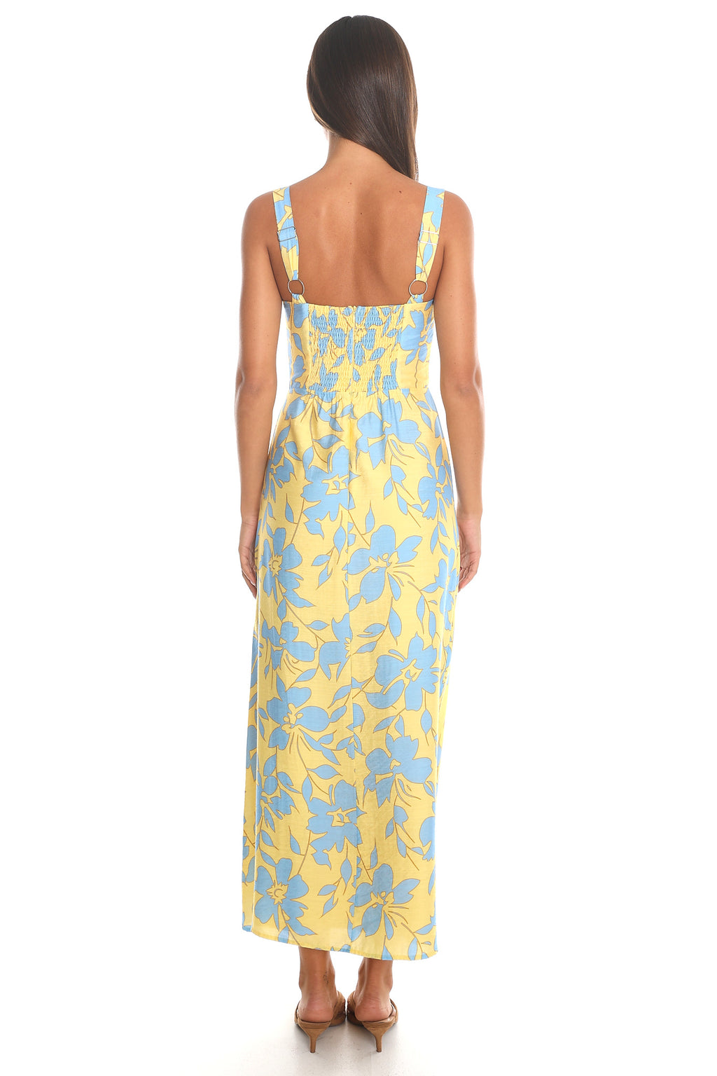 Cataline Smocked Maxi Dress Yellow