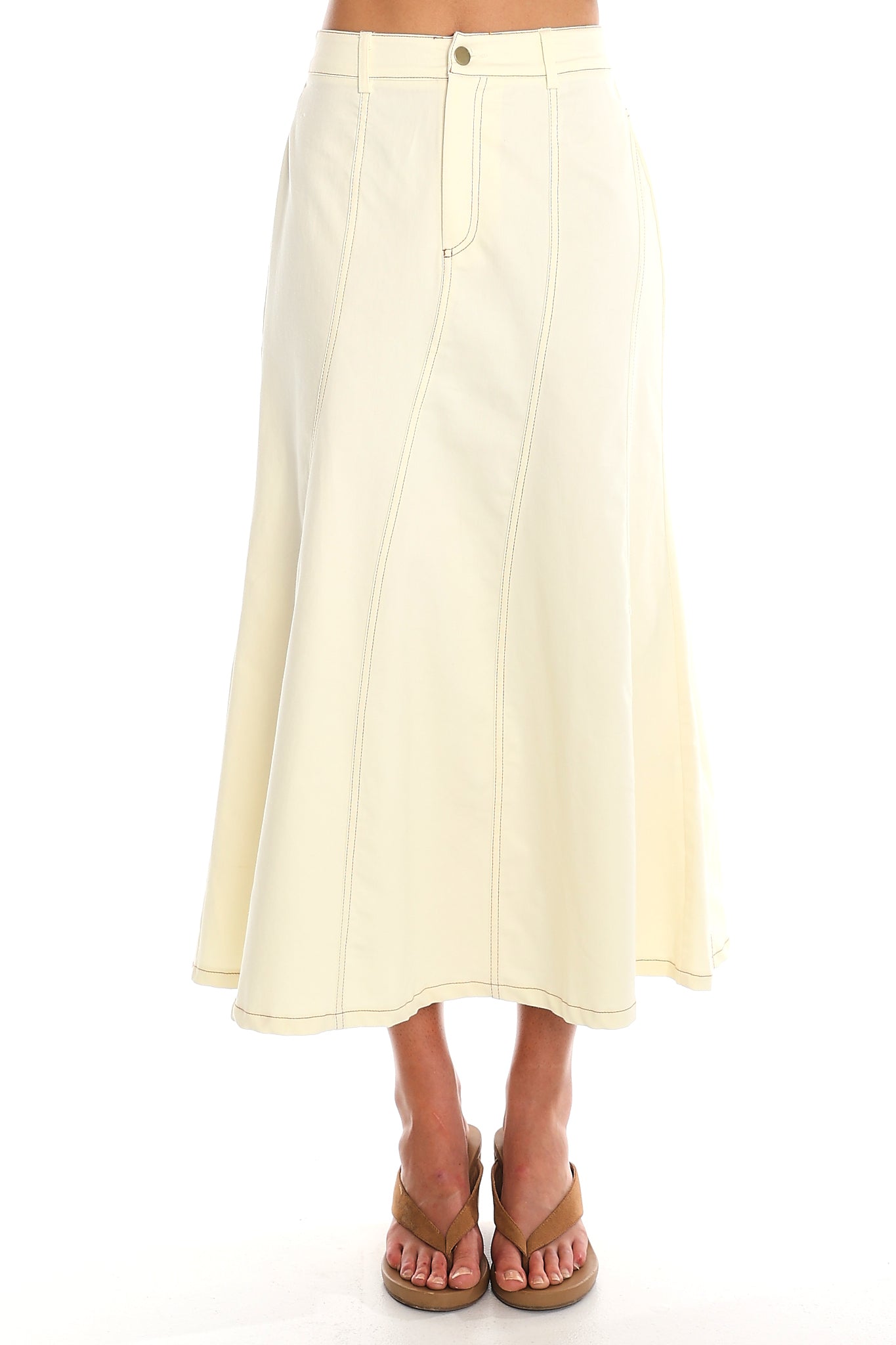 Dune A-Line Maxi Skirt Butter