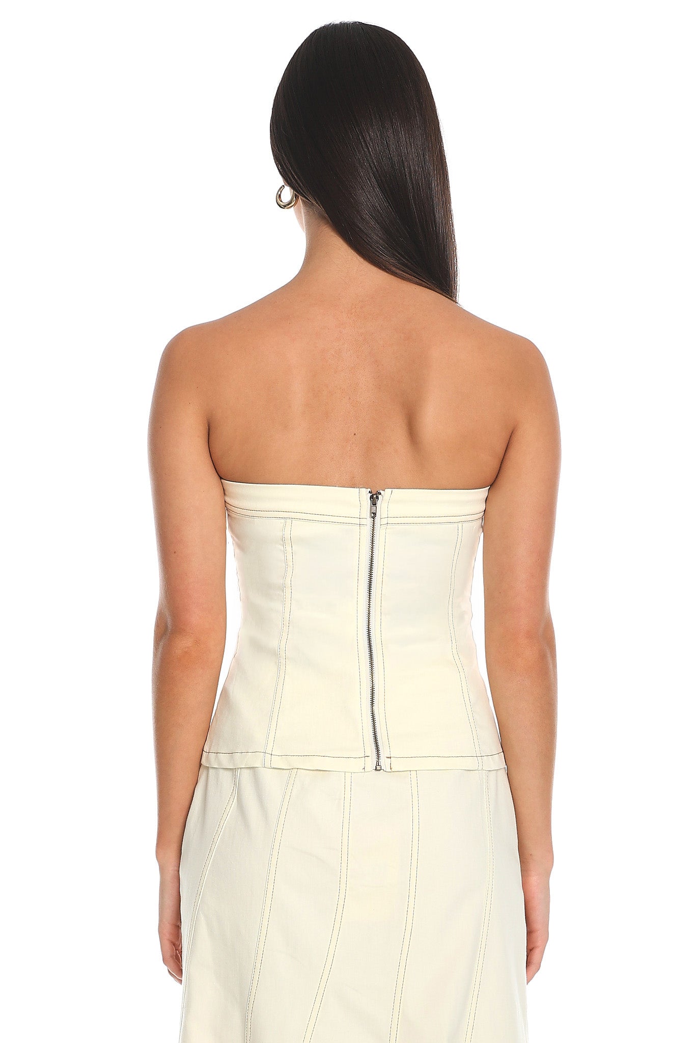 Dune Corset Bustier Top Butter