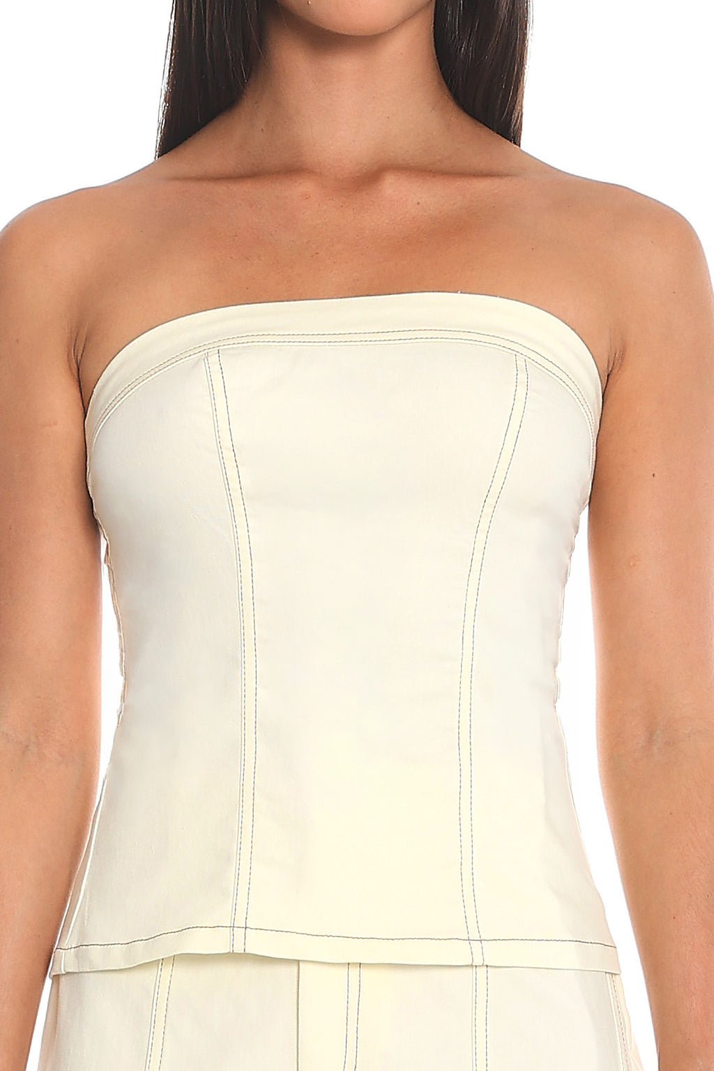 Dune Corset Bustier Top Butter