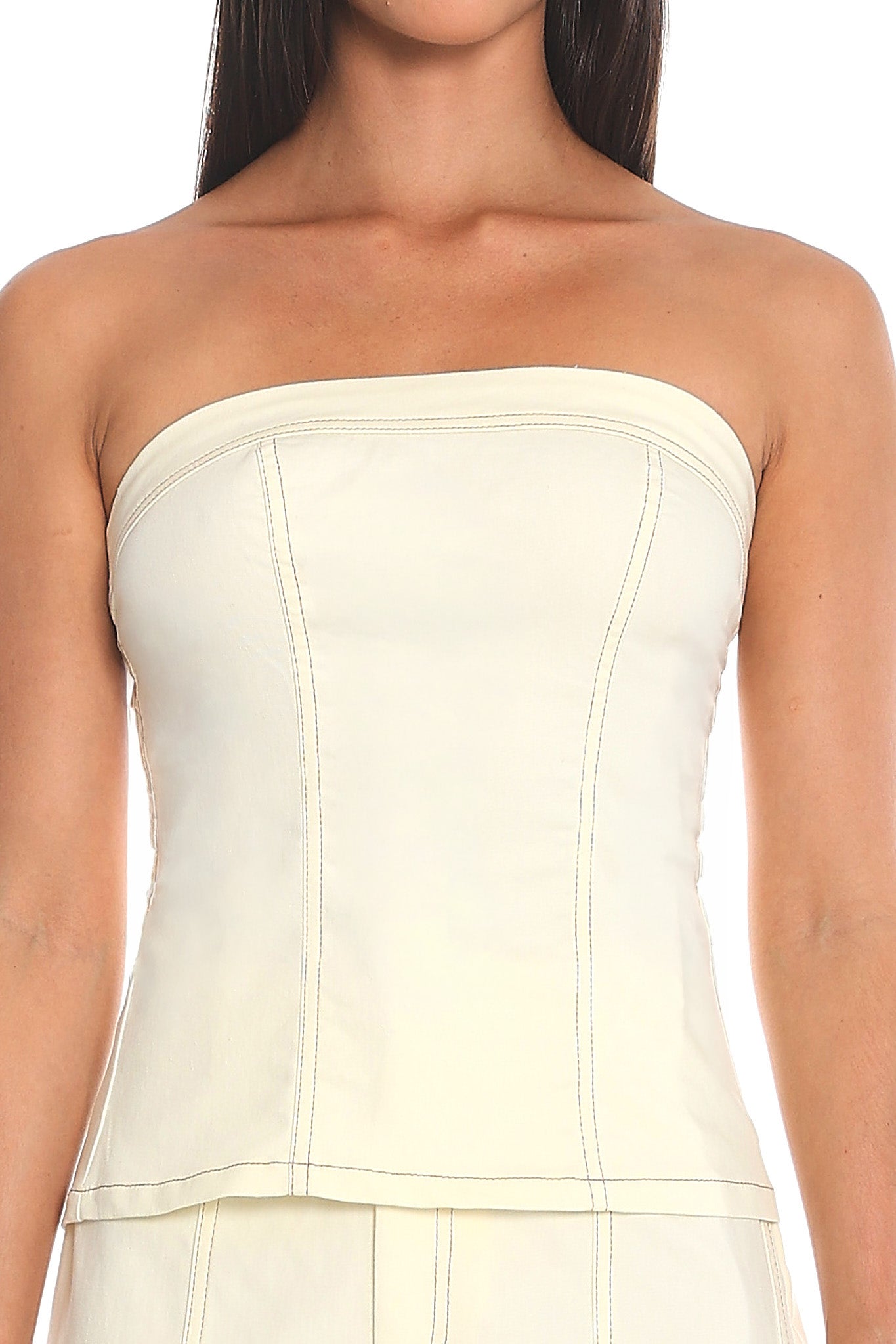 Dune Corset Bustier Top Butter