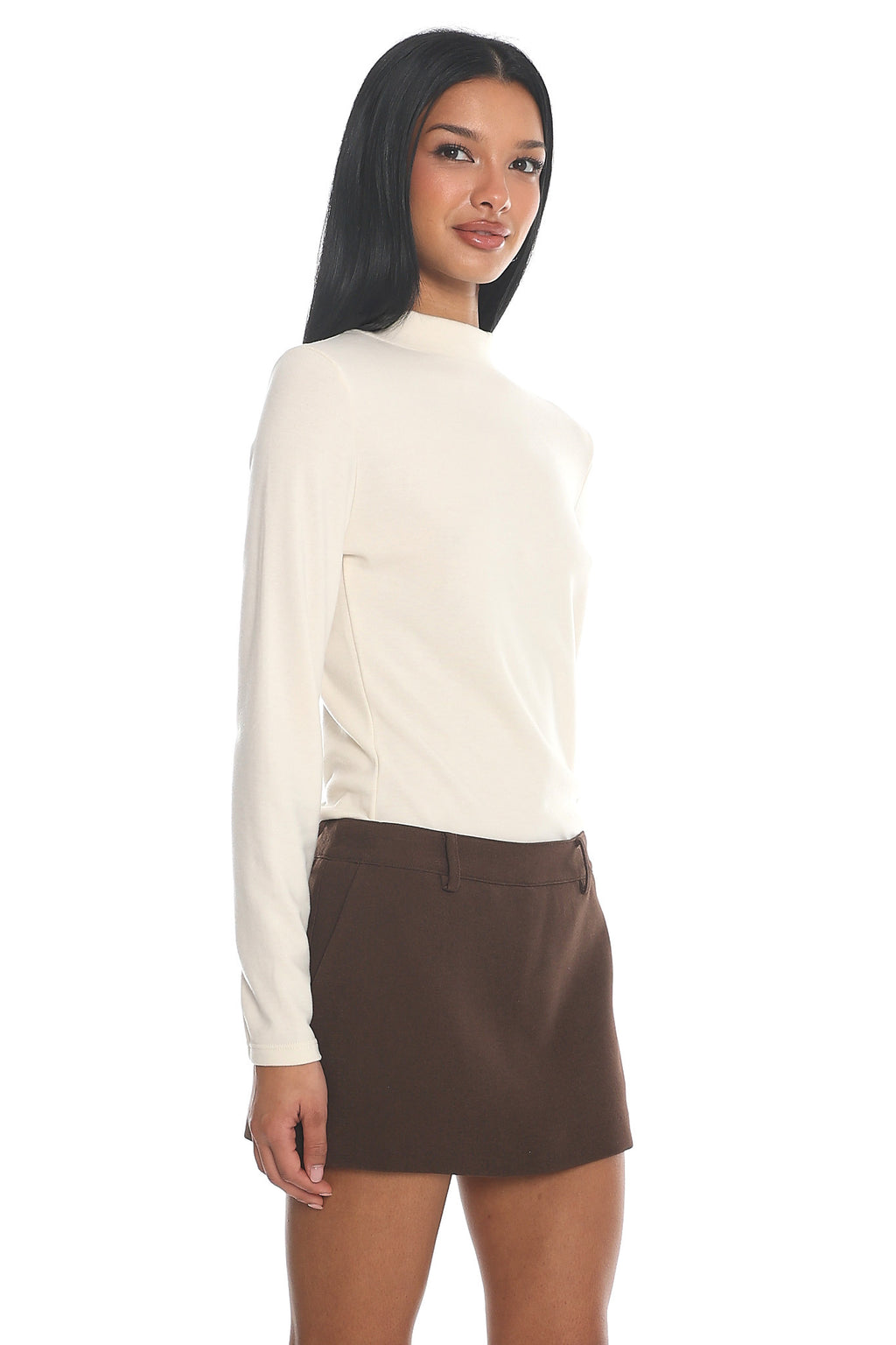 Get Started Mini Skort Brown by Selfie Leslie