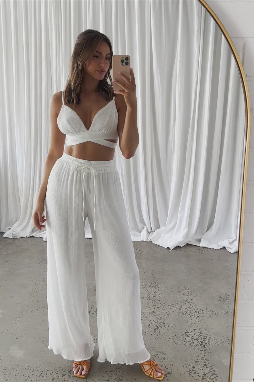 Cove Elasticated Pants Ivory