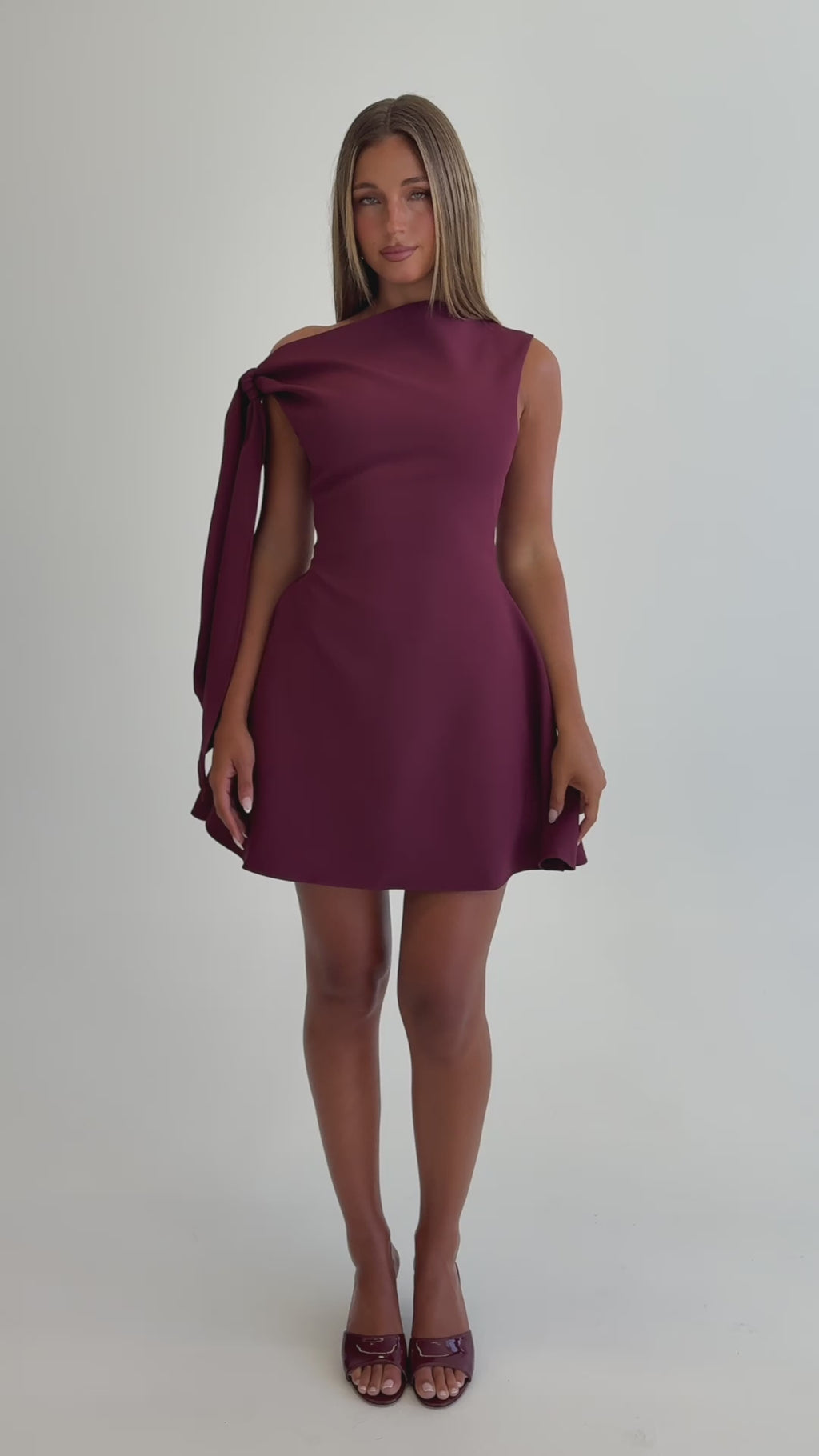 It’s A Match Mini Dress Burgundy