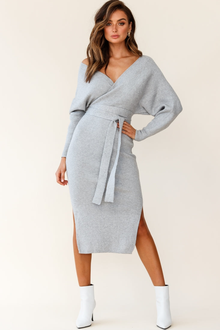 oatmeal knit sweater dress Sadie Sweater Dress main image 0