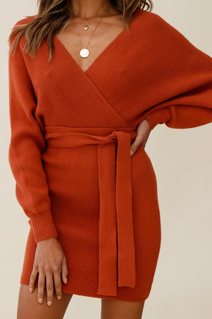 burnt orange jumper dress Strickpullover Damen, Strick Strickkleid Lang Pulloverkleid Winterkleid Einfarbige Sweatkleid Sweatshirtkleid Elegant Pullover Kleidung Casual