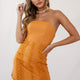 Whitley Embroidered Bandeau Dress Sunset