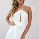 Belle Fit and Flare Romper White