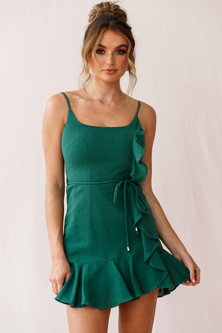 Women's Dresses Hart Flowy Chiffon Mini Dress Forest Green XL by Selfie Leslie Clearance Women's Dresses Hart Flowy Chiffon Mini Dress Forest Green XL by Selfie Leslie Clearance