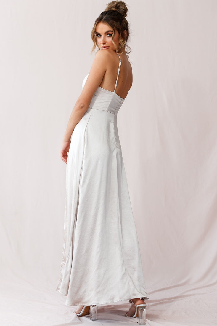 Joanne Empire Waist Maxi Dress Champagne Joanne Empire Waist Maxi Dress Champagne