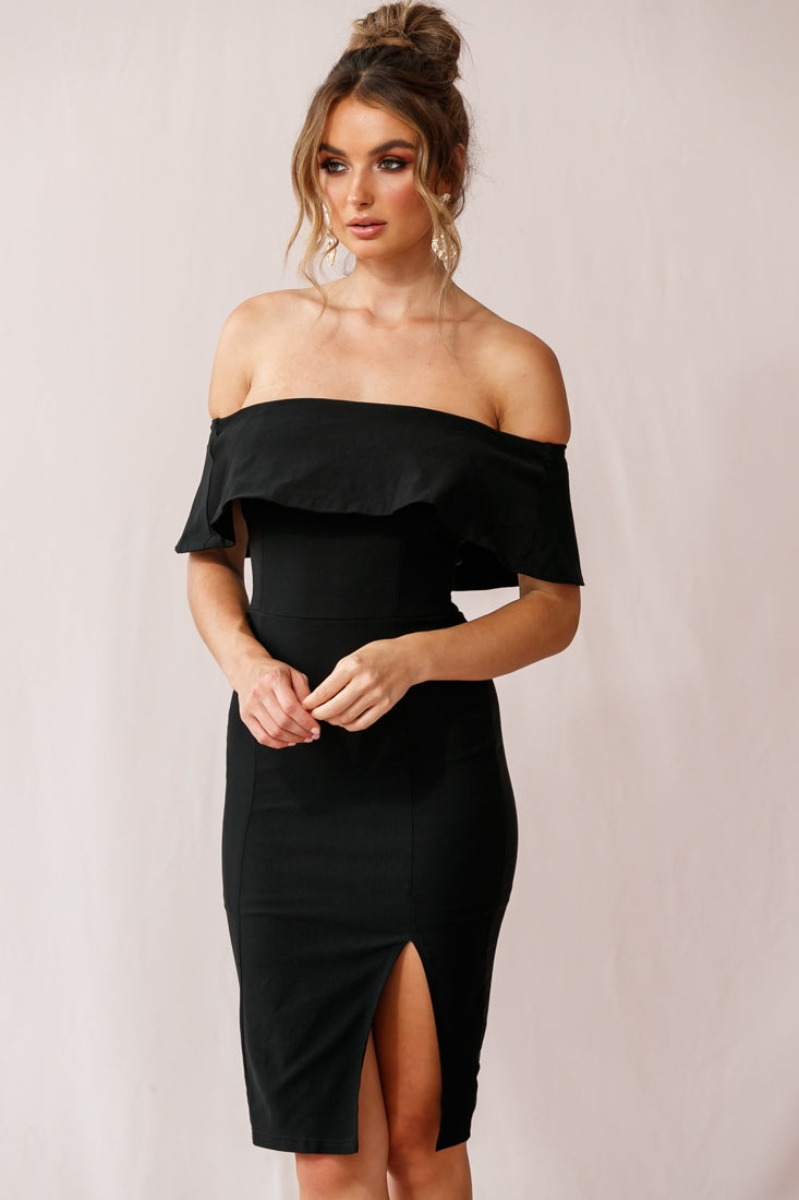 Shop the Alina Elegant Bodycon Dress Black | Selfie Leslie