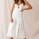 Charlie Structured Wide Leg Jumpsuit White