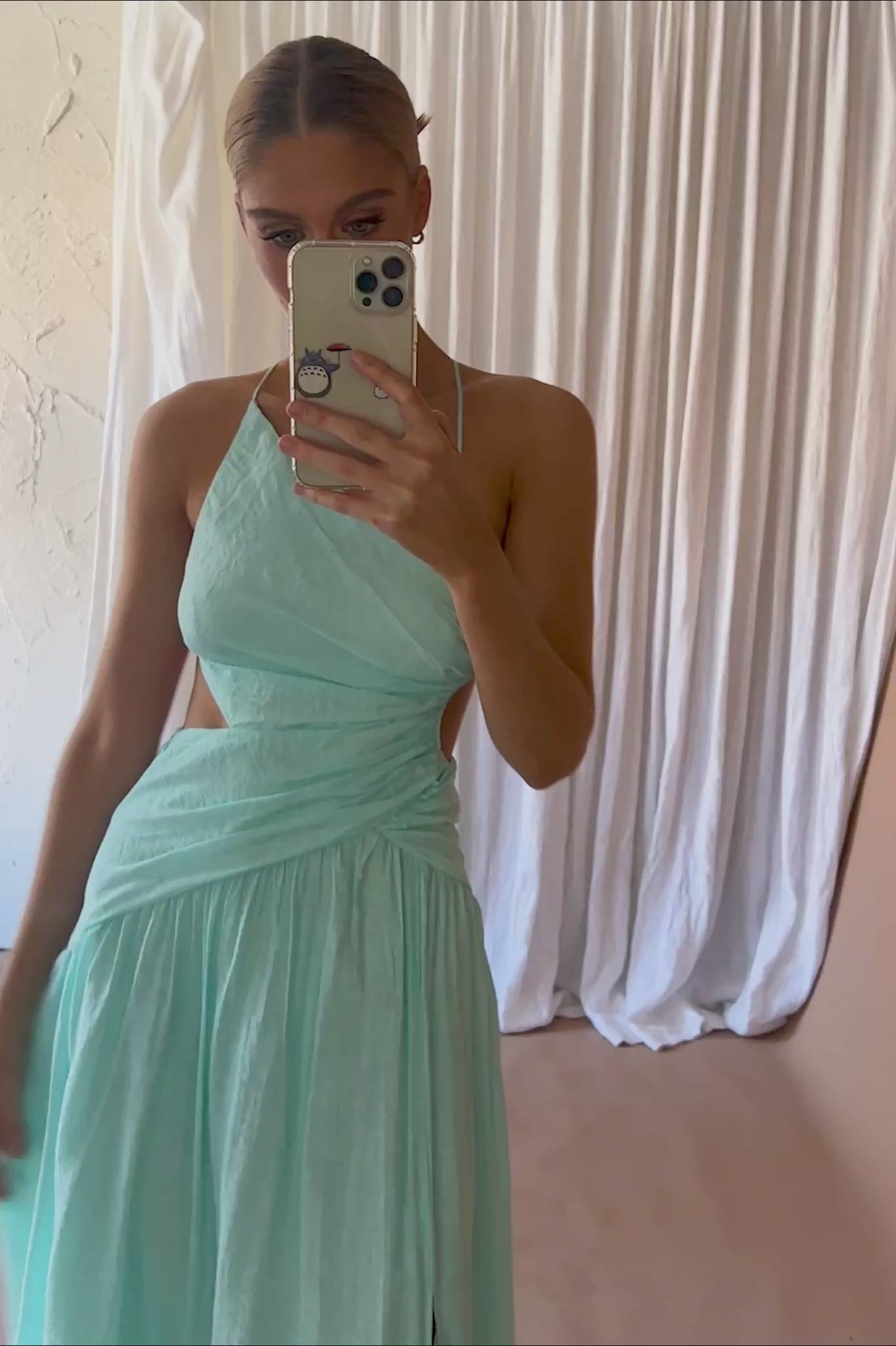 Destination Open Back Midi Dress Mint