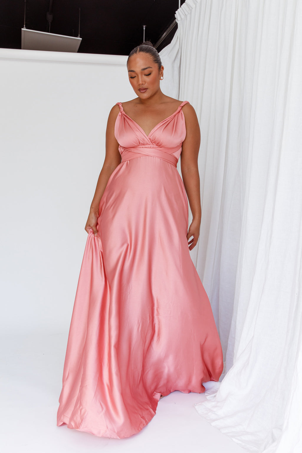 Ariana Multiway Maxi Dress Rose by Selfie Leslie