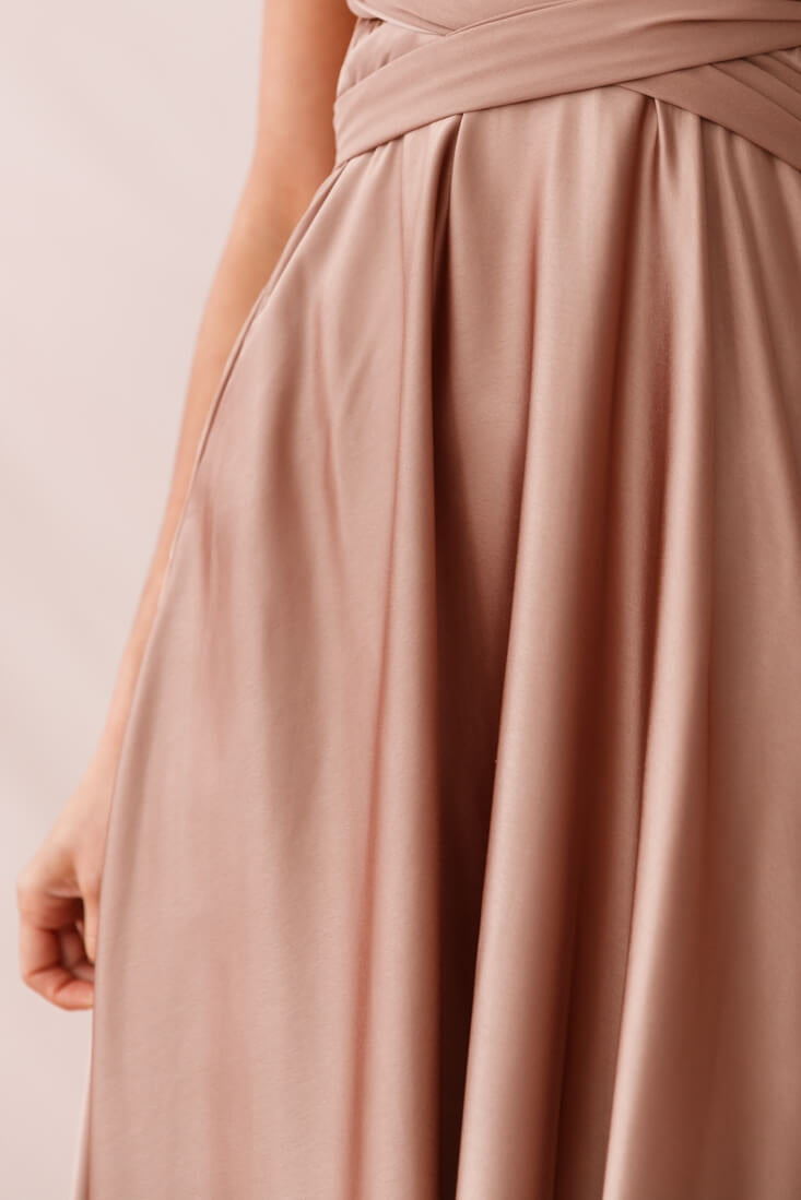 Ariana Multiway Maxi Dress Mocha by Selfie Leslie