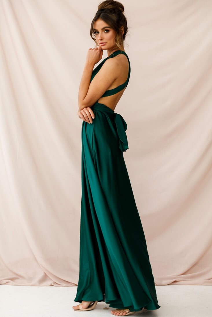 Ariana Multiway Maxi Dress Green Jade | Selfie Leslie Ariana Multiway Maxi Dress Green Jade | Selfie Leslie
