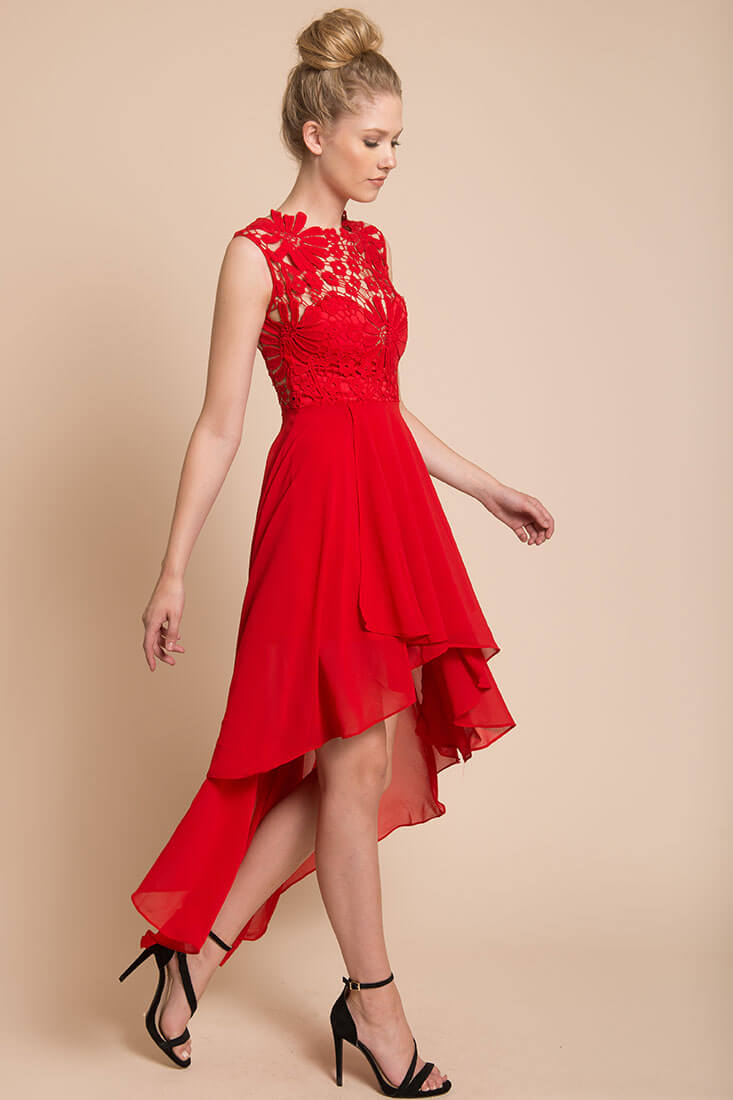 Ivy Night Out Dress Red by Selfie Leslie