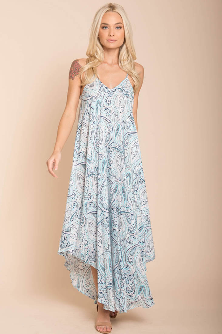 Elora Maxi Blue Maxi Dress by Selfie Leslie