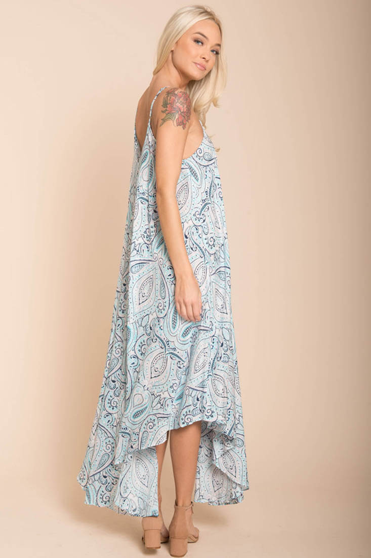 Elora Maxi Blue Maxi Dress by Selfie Leslie