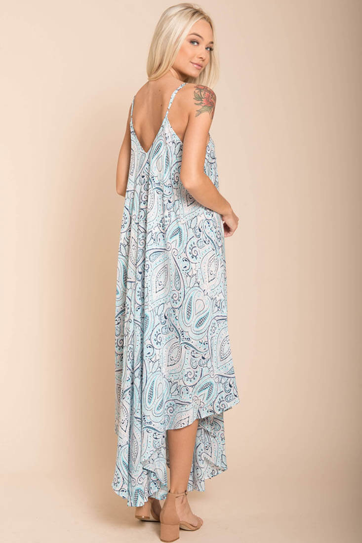Elora Maxi Blue Maxi Dress by Selfie Leslie