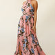 Baylor Floral Halterneck Maxi Dress Pink