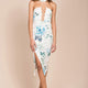 Lexie Floral Print Dress White / Blue