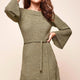 Lina Tunic Knit Dress Olive