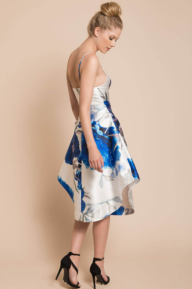 Ingrid Floral Dress Blue by Selfie Leslie