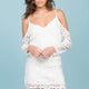Lainey Off The Shoulder Crochet Dress White