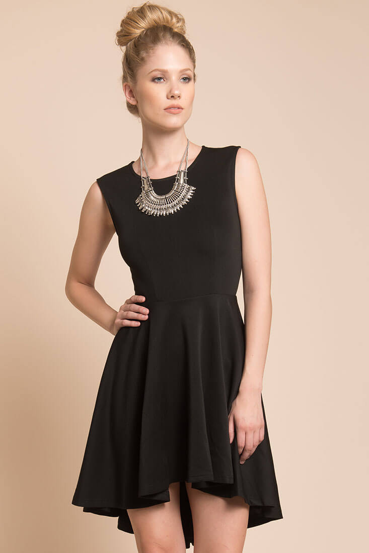 Maya Closed Back Dress Black by Selfie Leslie