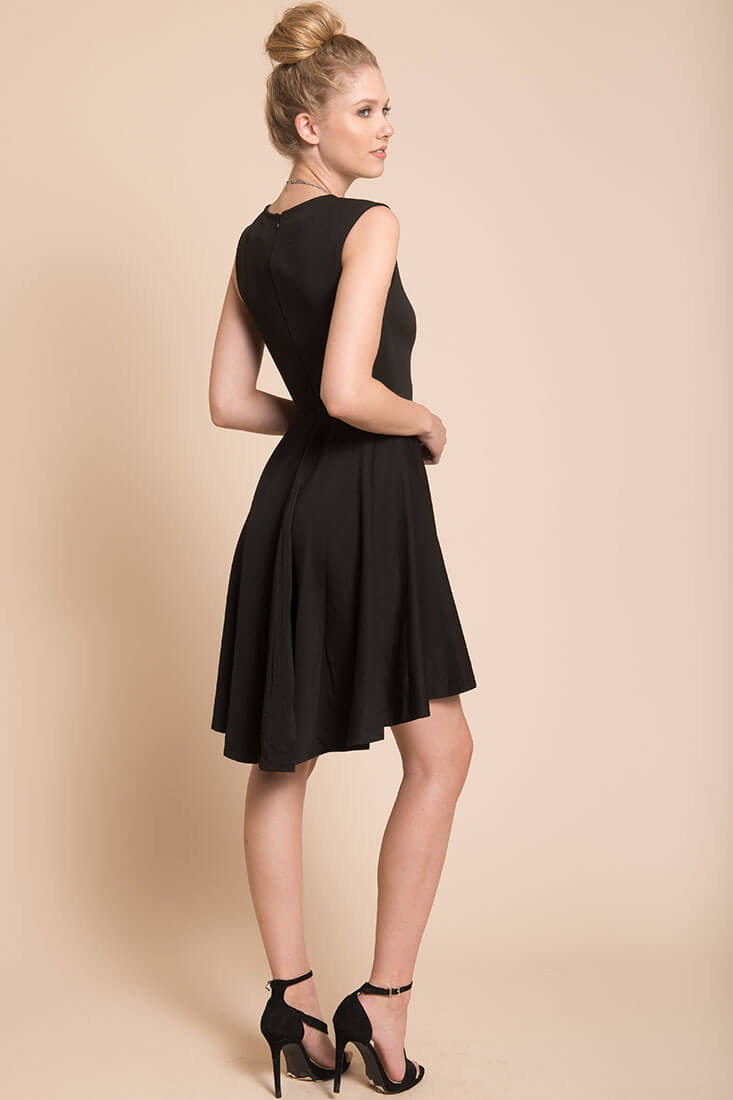 Maya Closed Back Dress Black by Selfie Leslie