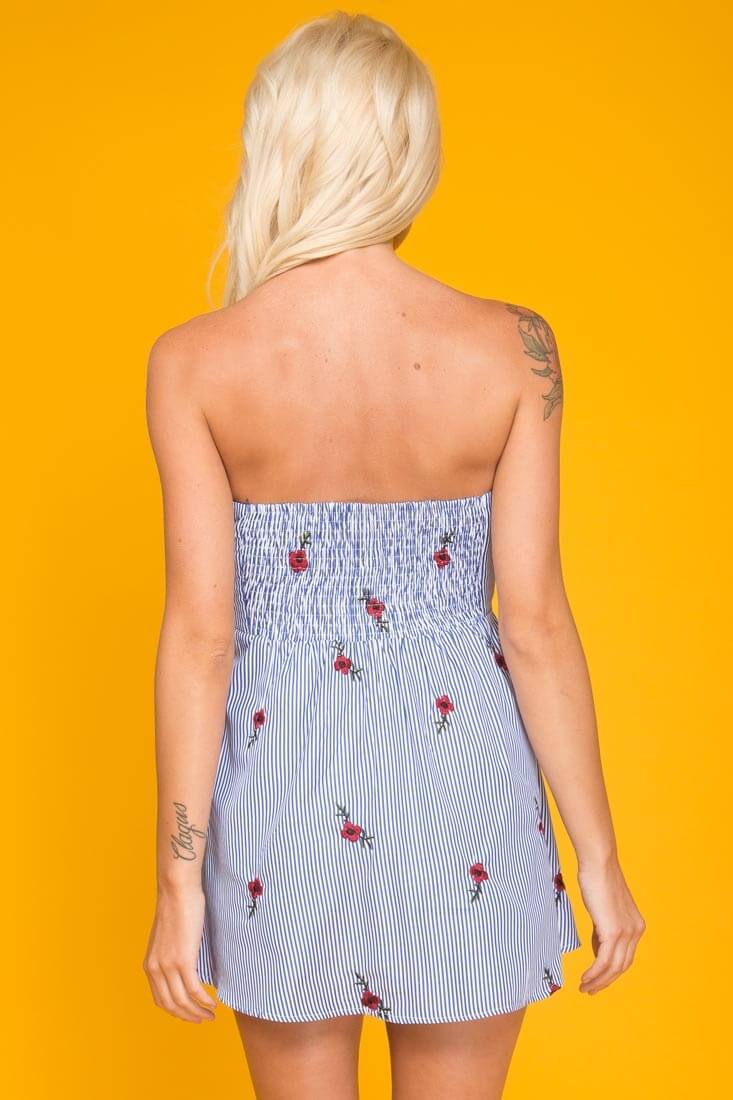 Clara Perfect Summer Dress Blue & Red by Selfie Leslie