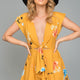 Lydia Casual Summer Dress Yellow Mustard