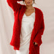 Ronan Fluffy Coat Red