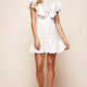 Monica Broderie Anglaise Ruffle Dress White