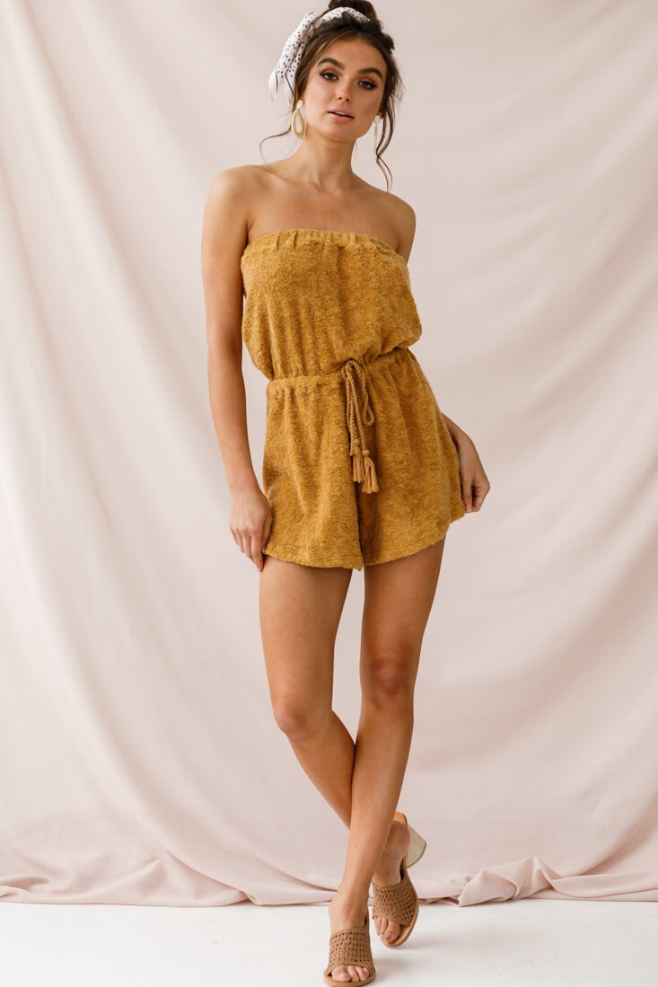 Margie Terry Cloth Romper Ginger by Selfie Leslie