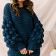 Moscow Chunky Knit Oversized Sweater Teal