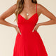 Good Morning Angel Ruched Bust A-Line Dress Red