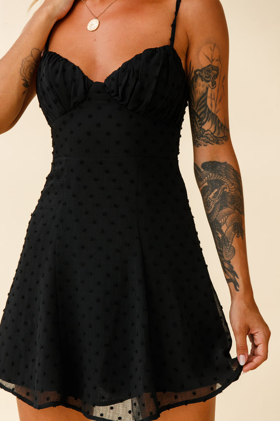 Good Morning Angel Ruched Bust A-Line Dress Red