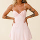 Good Morning Angel Ruched Bust A-Line Dress Pink