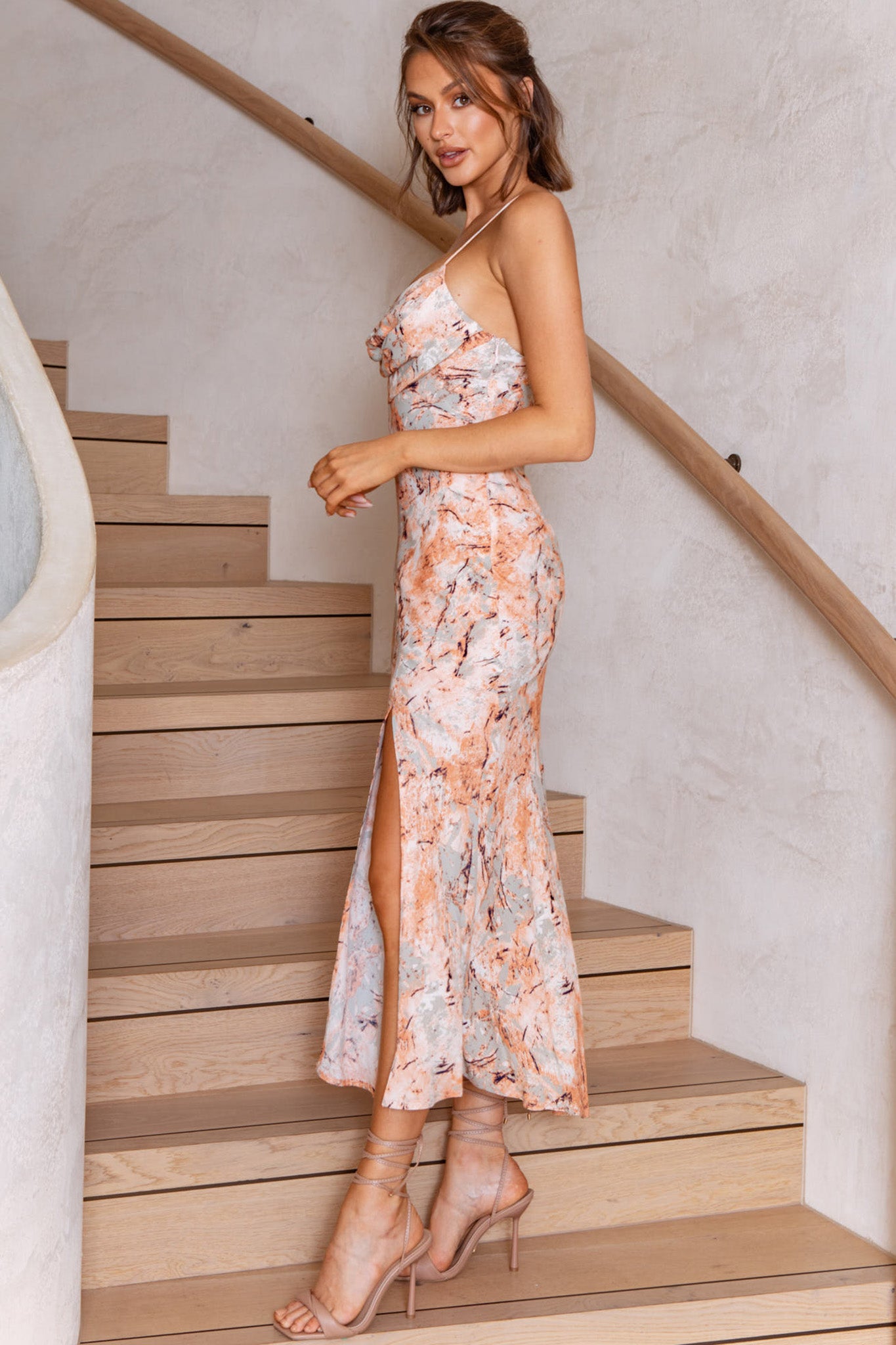 MEDI INDIAN POOL MARBLE DRESS 【S】 CD409