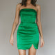Atlanta Strapless Mini Dress Green
